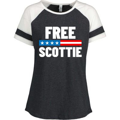 Free Scottie Mugshot Enza Ladies Jersey Colorblock Tee