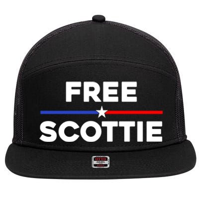 Free Scottie Mugshot 7 Panel Mesh Trucker Snapback Hat