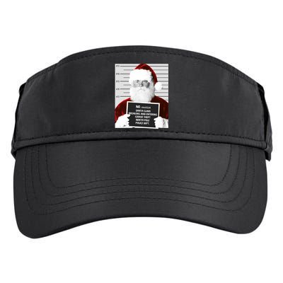 Funny Santa Mugshot Santa Claus Jailed Christmas Gift Adult Drive Performance Visor