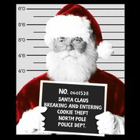 Funny Santa Mugshot Santa Claus Jailed Christmas Gift Drawstring Bag