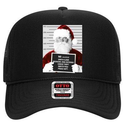 Funny Santa Mugshot Santa Claus Jailed Christmas Gift Trucker Hat