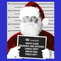 Funny Santa Mugshot Santa Claus Jailed Christmas Gift Infant Baby Jersey Bodysuit