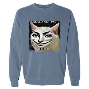 Funny Silly Meme Cat Consider Your Pants Peedcool Garment-Dyed Sweatshirt