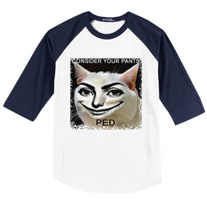 Funny Silly Meme Cat Consider Your Pants Peedcool Baseball Sleeve Shirt