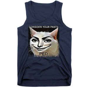 Funny Silly Meme Cat Consider Your Pants Peedcool Tank Top