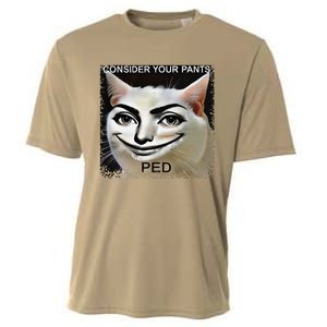 Funny Silly Meme Cat Consider Your Pants Peedcool Cooling Performance Crew T-Shirt