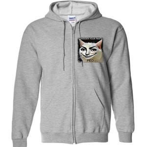 Funny Silly Meme Cat Consider Your Pants Peedcool Full Zip Hoodie