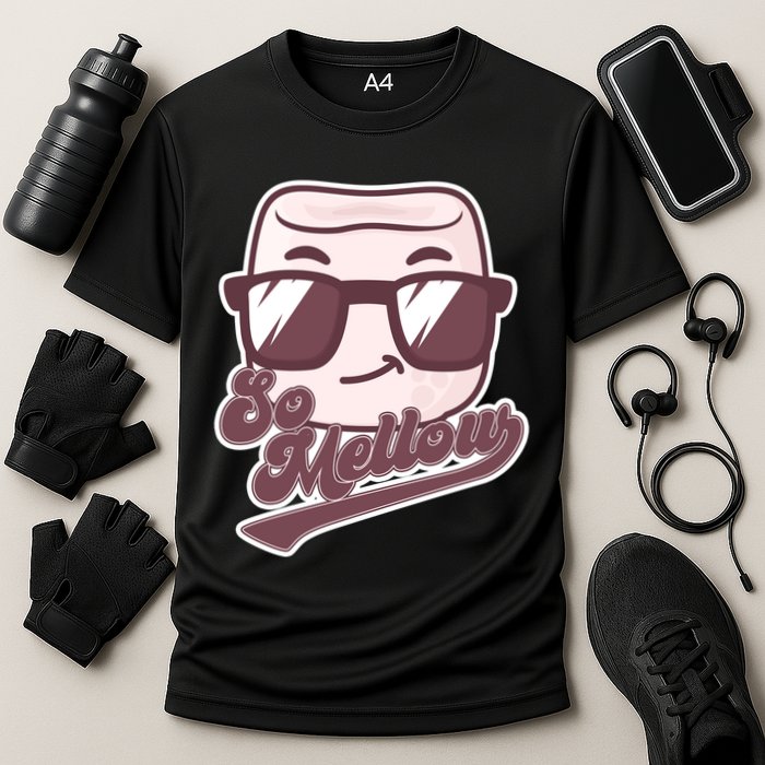 Funny So Mellow Cool Marshmallow Cooling Performance Crew T-Shirt