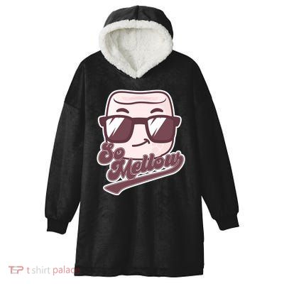 Funny So Mellow Cool Marshmallow Hooded Wearable Blanket