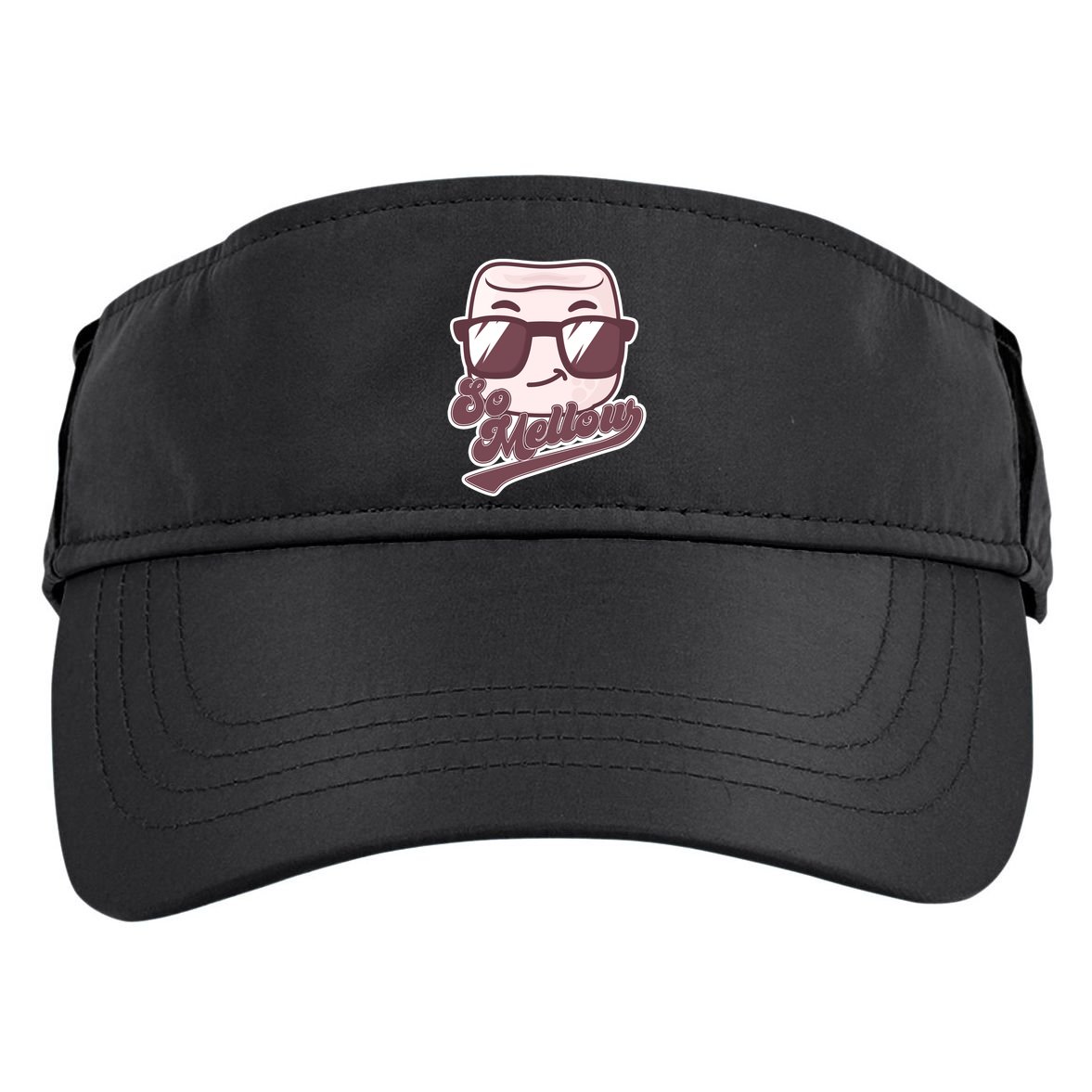 Funny So Mellow Cool Marshmallow Adult Drive Performance Visor