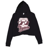 Funny So Mellow Cool Marshmallow Crop Fleece Hoodie