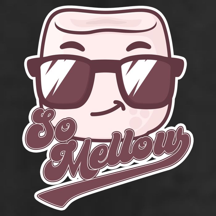 Funny So Mellow Cool Marshmallow Crop Fleece Hoodie