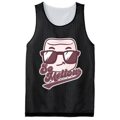 Funny So Mellow Cool Marshmallow Mesh Reversible Basketball Jersey Tank