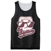 Funny So Mellow Cool Marshmallow Mesh Reversible Basketball Jersey Tank