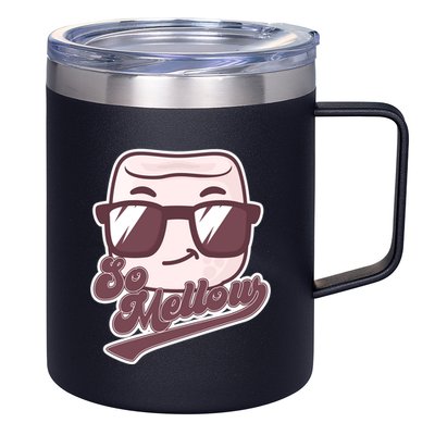 Funny So Mellow Cool Marshmallow 12oz Stainless Steel Coffee Mug