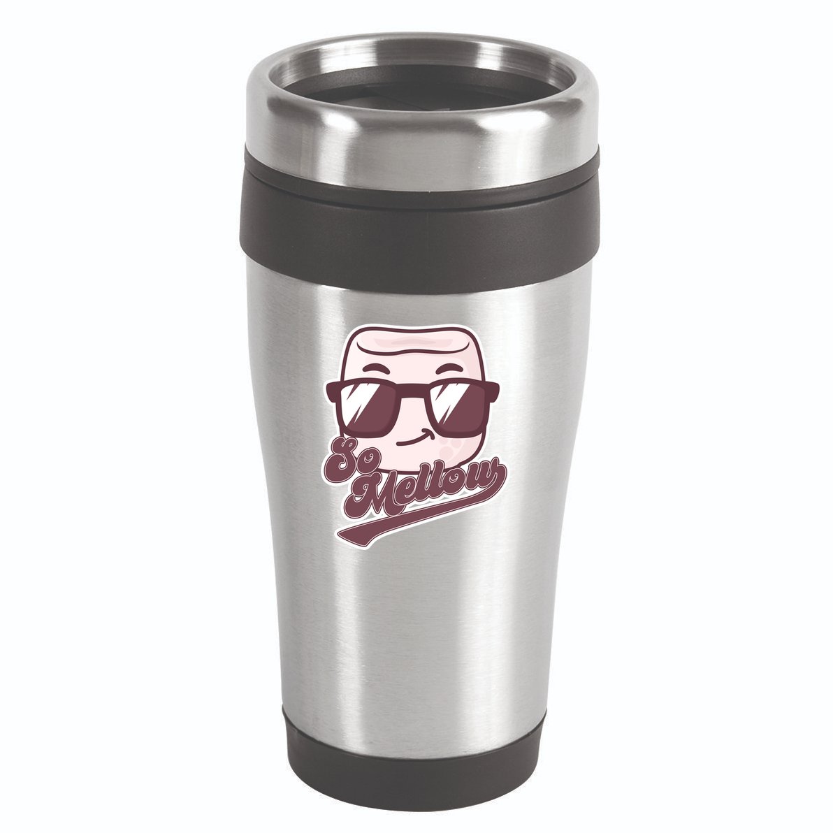 Funny So Mellow Cool Marshmallow 16oz Travel Tumbler