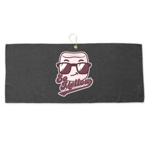 Funny So Mellow Cool Marshmallow Large Microfiber Waffle Golf Towel