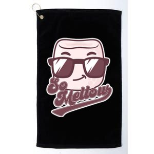 Funny So Mellow Cool Marshmallow Platinum Collection Golf Towel