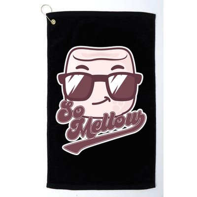 Funny So Mellow Cool Marshmallow Golf Towel