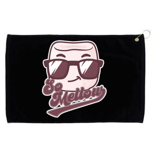 Funny So Mellow Cool Marshmallow Grommeted Golf Towel