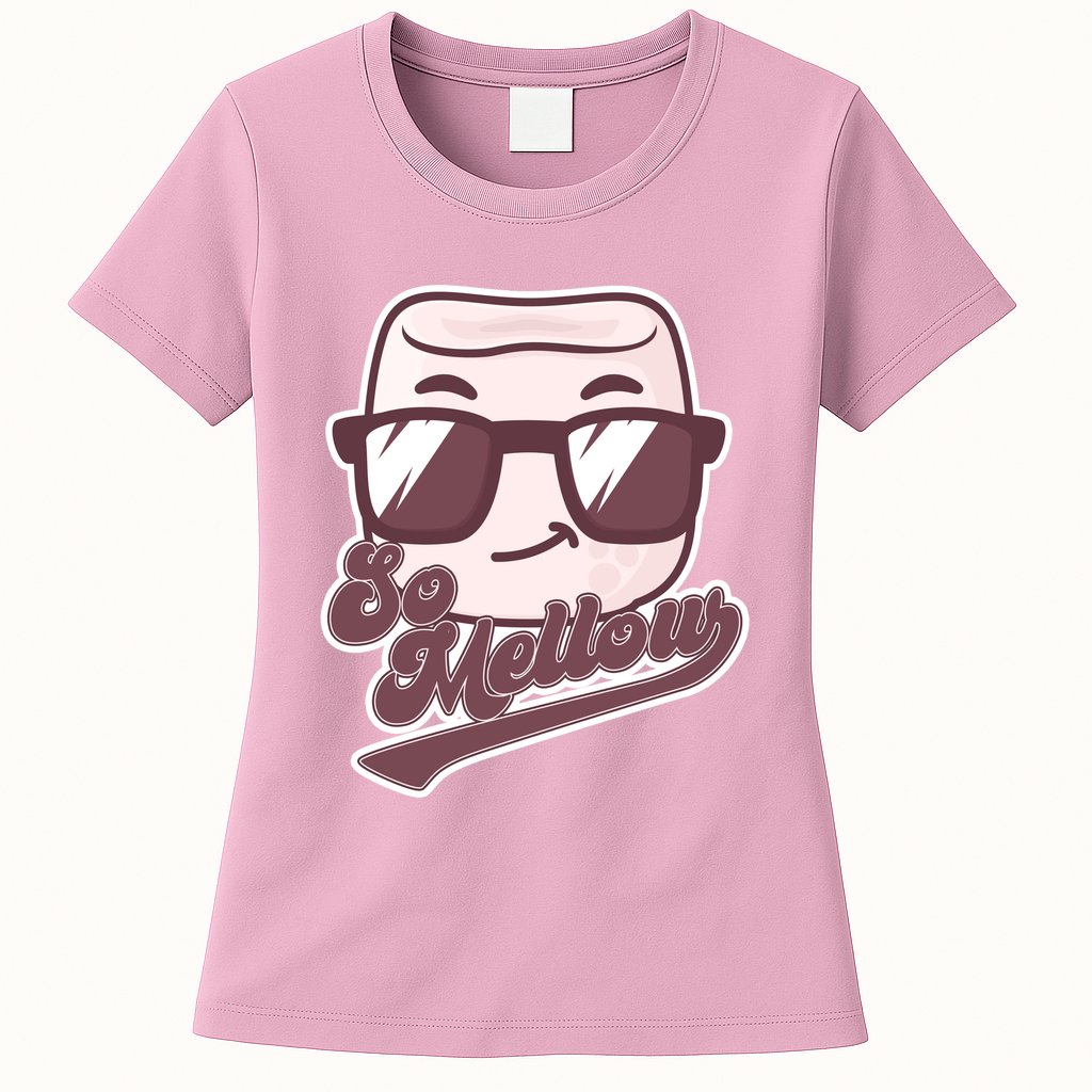 Funny So Mellow Cool Marshmallow Womens T-Shirt