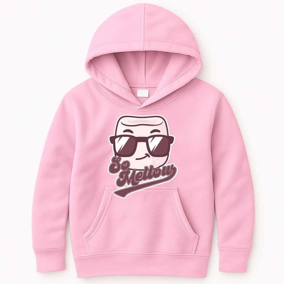 Funny So Mellow Cool Marshmallow Kids Hoodie