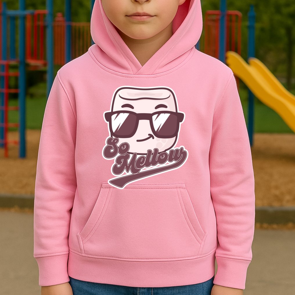 Funny So Mellow Cool Marshmallow Kids Hoodie