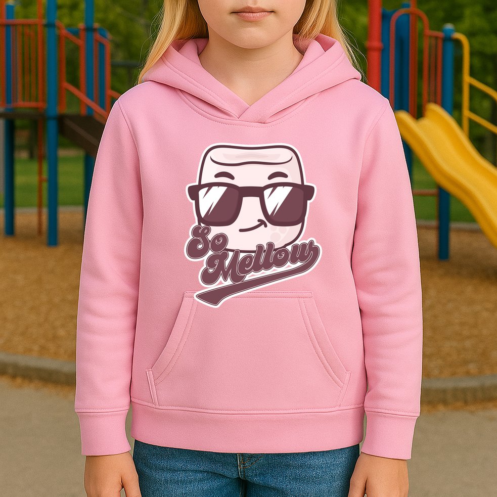 Funny So Mellow Cool Marshmallow Kids Hoodie