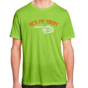 Funny Shes My Trick Hes My Treat Halloween Couple Matching Gift Adult ChromaSoft Performance T-Shirt