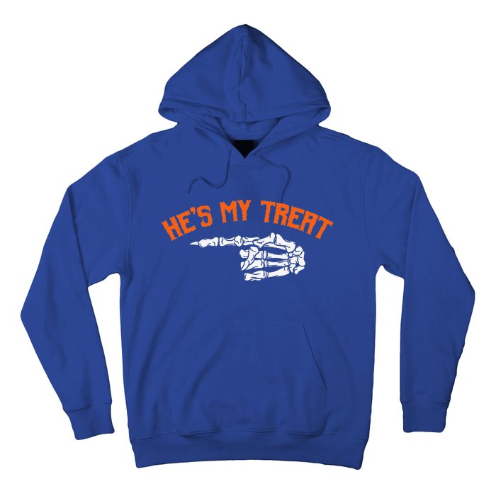 Funny Shes My Trick Hes My Treat Halloween Couple Matching Gift Hoodie