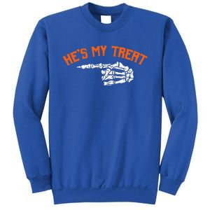 Funny Shes My Trick Hes My Treat Halloween Couple Matching Gift Sweatshirt