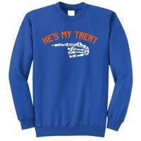 Funny Shes My Trick Hes My Treat Halloween Couple Matching Gift Tall Sweatshirt