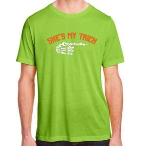 Funny Shes My Trick Hes My Treat Halloween Couple Matching Adult ChromaSoft Performance T-Shirt