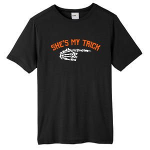 Funny Shes My Trick Hes My Treat Halloween Couple Matching Tall Fusion ChromaSoft Performance T-Shirt