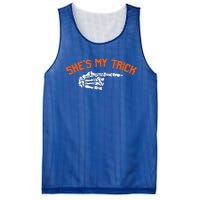 Funny Shes My Trick Hes My Treat Halloween Couple Matching Mesh Reversible Basketball Jersey Tank