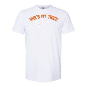 Funny Shes My Trick Hes My Treat Halloween Couple Matching Softstyle CVC T-Shirt