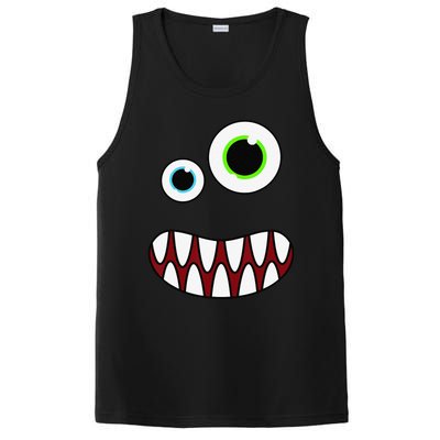 Funny Silly Monster Face Costume Birthday Party Halloween PosiCharge Competitor Tank