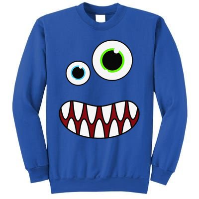 Funny Silly Monster Face Costume Birthday Party Halloween Sweatshirt