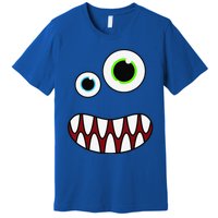 Funny Silly Monster Face Costume Birthday Party Halloween Premium T-Shirt