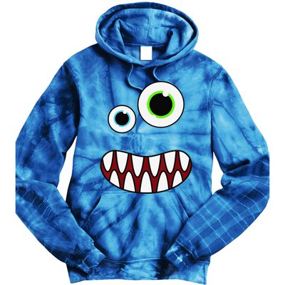 Funny Silly Monster Face Costume Birthday Party Halloween Tie Dye Hoodie