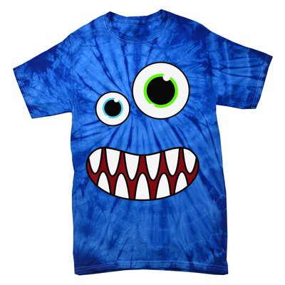 Funny Silly Monster Face Costume Birthday Party Halloween Tie-Dye T-Shirt