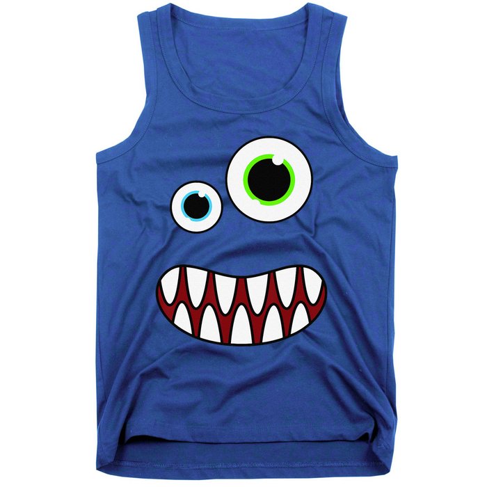 Funny Silly Monster Face Costume Birthday Party Halloween Tank Top