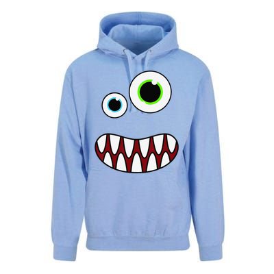 Funny Silly Monster Face Costume Birthday Party Halloween Unisex Surf Hoodie