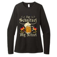 For Schnitzel My Nitzel Funny Oktoberfest Womens CVC Long Sleeve Shirt