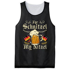 For Schnitzel My Nitzel Funny Oktoberfest Mesh Reversible Basketball Jersey Tank