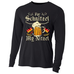 For Schnitzel My Nitzel Funny Oktoberfest Cooling Performance Long Sleeve Crew