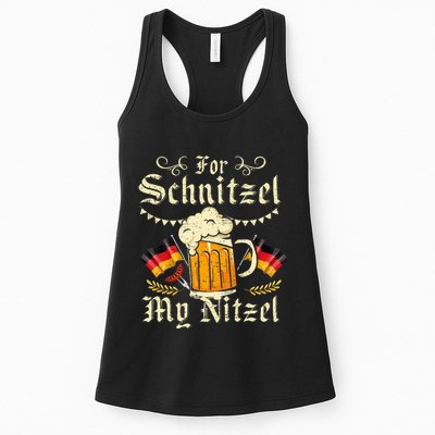 For Schnitzel My Nitzel Funny Oktoberfest Womens Tank Top