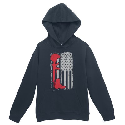 Fallen Soldier Memorial Day Salute Usa American Flag Gift Urban Pullover Hoodie