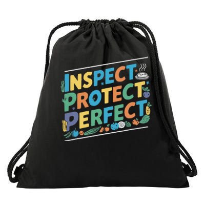 Food Safety Manager Proper Hygiene Job Profession Drawstring Bag