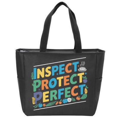 Food Safety Manager Proper Hygiene Job Profession Zip Tote Bag